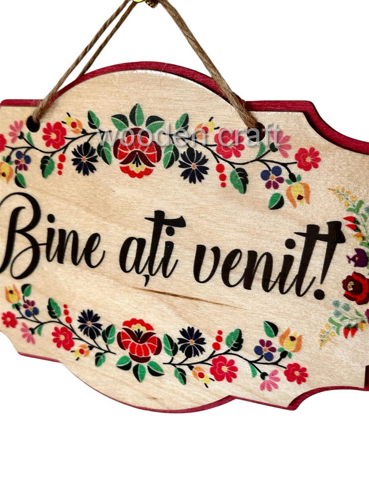 Decor lemn pictat 1 - imagine 2