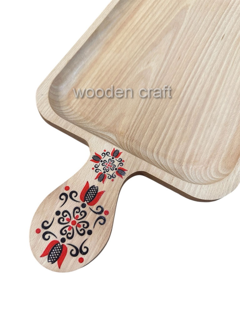 Platou lemn 40x22cm pictat 1 - imagine 3